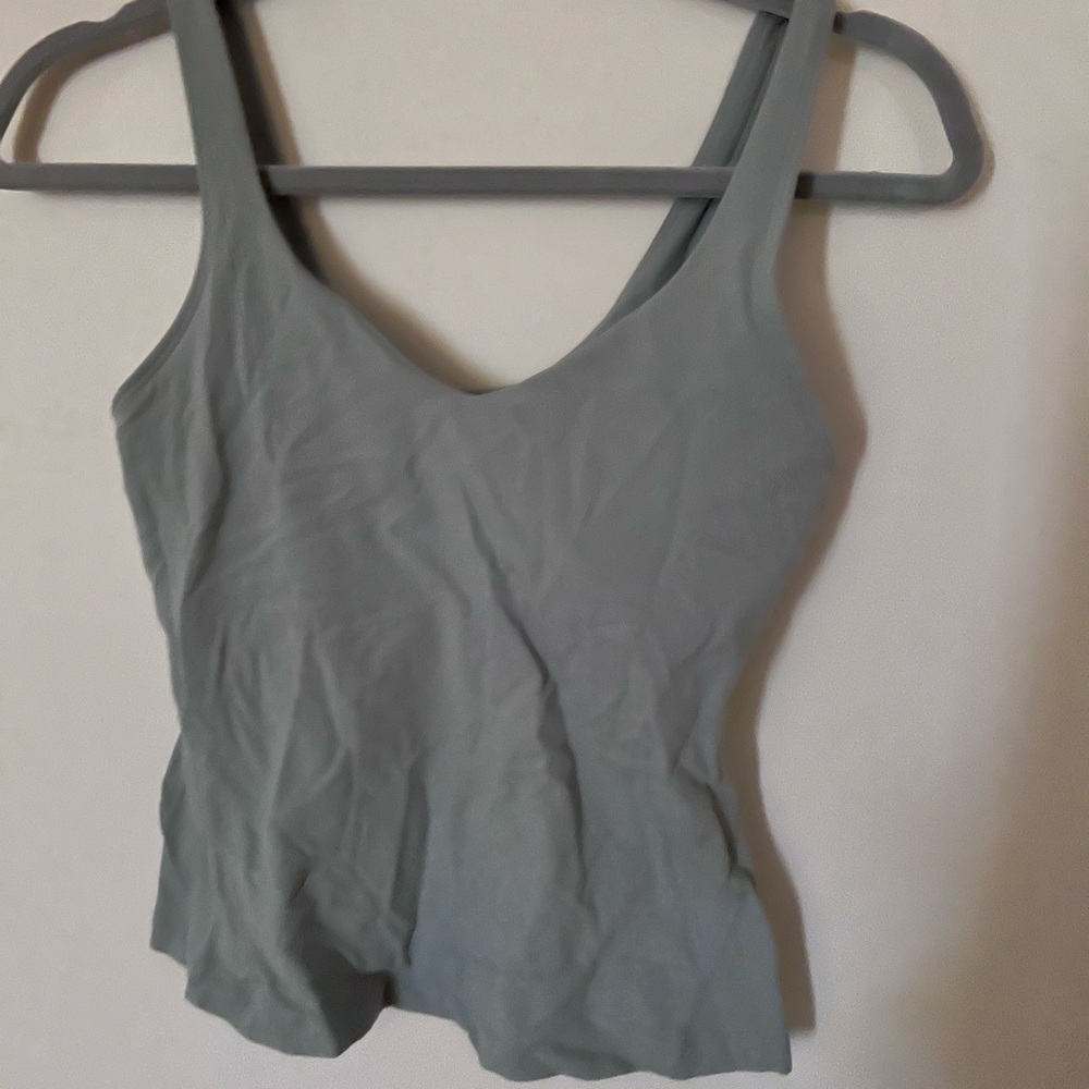 Lulu Lemon Fitted Gray/Blue Sports Bra